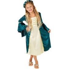 Mädchenkostüm Burgprinzessin Karneval Fasching Halloween Girlie Kinder Ritter