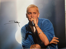 16x12 Photo Hand Signed Eminem