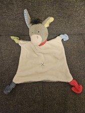 SIGIKID Esel Debby Dumb weiß grau 39143 Schmusetuch Kuscheltuch Schnuffeltuch