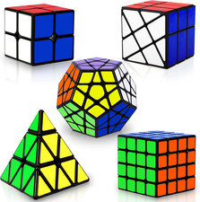 Zauberwürfel Set 5-teilig – Speed Cube 2x2 4x4 Pyraminx Megaminx Für Kinder & Er