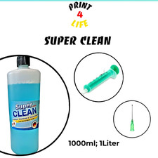 1 Liter Druckkopfreiniger Profi für Inkjet Druckkopf + Düsen Reinigung Set