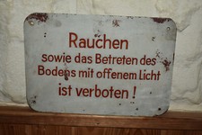 Altes Blechschild 50er