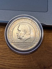 5 Reichsmark 1929 D Weimarer Republik  Verfassung - Schwurhand - Hindenburg