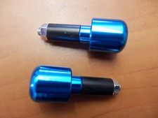 Univer. Lenkerenden BLAU TÜRKIS Lenkergewichte 22mm ALU Lenker ABM Spiegler W024
