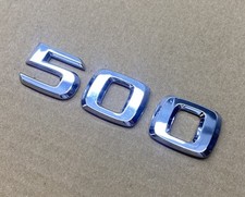 Mercedes W124 W126 W210 500 Emblem Schriftzug Heck Klappe Chrom Typschild