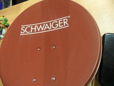 Schwaiger SAT Spiegel Stahl 60 cm Satellitenschüssel HD tauglich ziegelrot