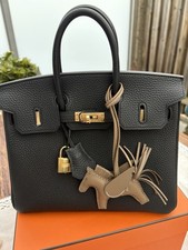 HERMÈS Birkin 25 Togo Schwarz