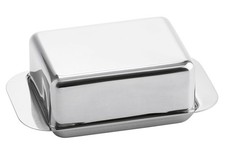 WEIS Butterdose für 125g Butter 12,5x7,5x4,5cm Edelstahl