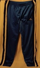 Adidas Knopfhose Blau Weiß