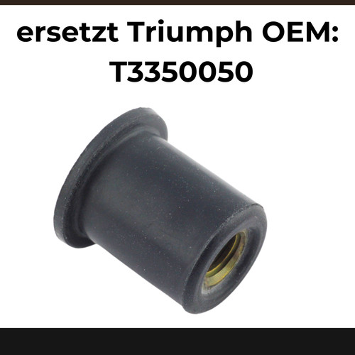 10x gummimutter für triumph - gummimutter, |