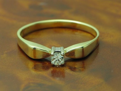 14kt 585 bicolor - , ring