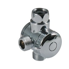 Dusch Verteiler 1/2 Zoll, 3 Wege Umsteller, A, B, A+B, 1/2 Überwurf x AG x AG