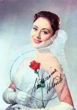 Caterina Valente+ - seltenes original Autogramm auf Großfoto