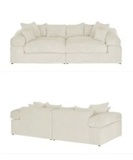 Big Sofa Cordbezug Creme