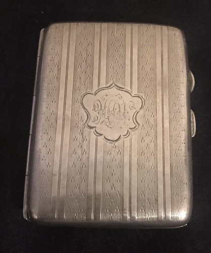 Sterling silber zigarettenetui - silber,