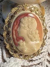 Große alte Kamee Muschel