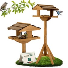 Vogelhaus Holz hängend wetterfest Futterhaus Garten Vogelfutterhaus Ständer VH4