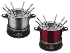 Fondue Set für 8 Personen Elektrisch Edelstahl Fleisch Käse Schokolade 3L 1500W