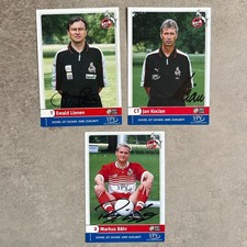 3 Autogrammkarten 1.FC Köln signiert VPV Fußball  1999/2000 Lienen Bähr Kocian