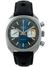 Herrenarmbanduhr BWC Racing Chronograph Handaufzug Valjoux 7733, funktioniert