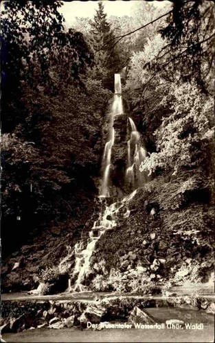 Wasserfall motiv ansichtskarte - wasserfall,