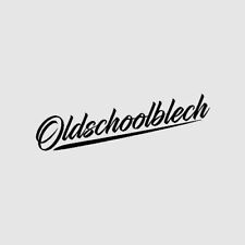 2 Aufkleber Oldschoolblech Auto Sticker Tuning JDM Decal Oldtimer Youngtimer 