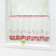 Scheibengardine Landhausstil Bistrogardinen Stangendurchzug Blickdichte Vorhang