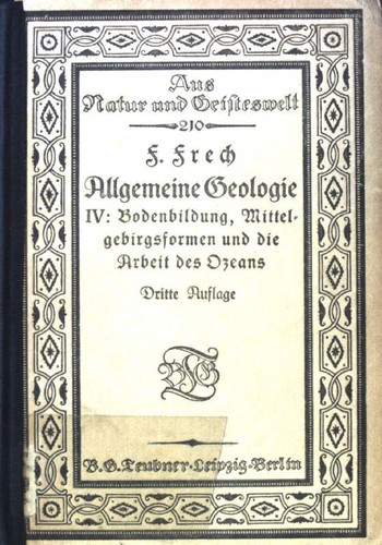 Allgemeine geologie - allgemeine,