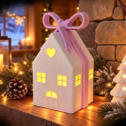 Gedrucktes haus mit - 3d,