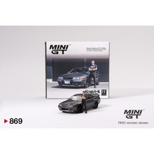 Mini GT - Nissan Skyline GT-R (R32) Nismo Gunmetal W/ Matsuda Figure - MGT00869