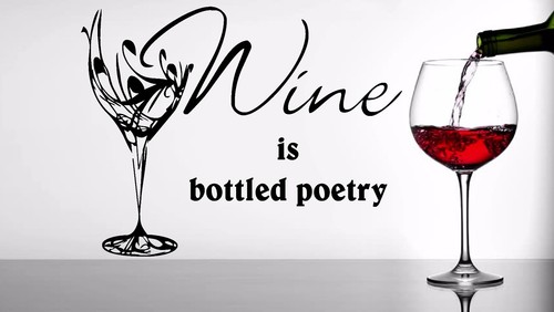Wein ist flasche - flasche, poesie