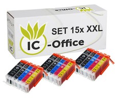 15 Druckerpatronen für Canon PGI580 CLI581 XXL Pixma TS6150 TS8150 TR7550 TR8550