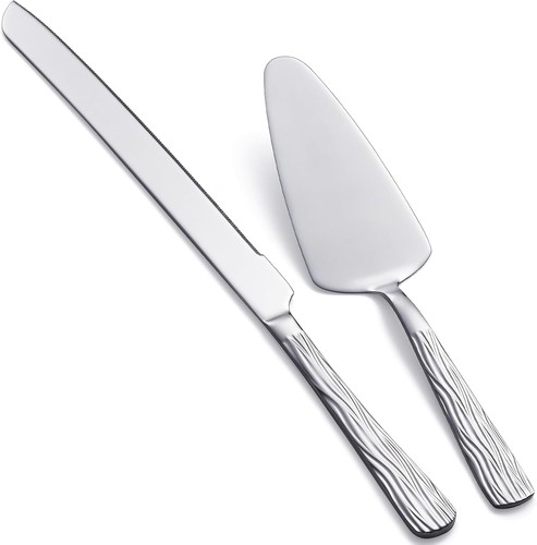 Silbernes kuchenschneider set - silbernes, kuchenschneider-set