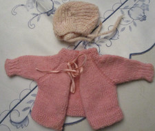 hübsche Strickjacke + Mütze