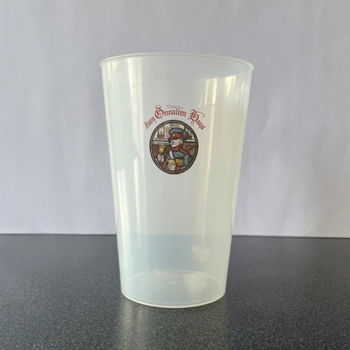 Becher zum gemalten haus - gemalten, haus"
