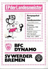 6.9.88 BFC Dynamo- Werder Bremen