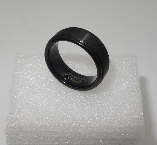 Schwarzer ring tungsten - schwarzer, (tungsten