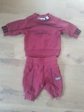 Original Adidas Jogginghose + Pullover für Babys 0-3 Monate Gr. 62 Hose weinrot