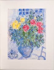 Marc Chagall /Blumenstillleben limitierter Kunstdruck auf Büttenpapier/ von 2000