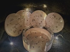 Untersetzer, Silberglitzer