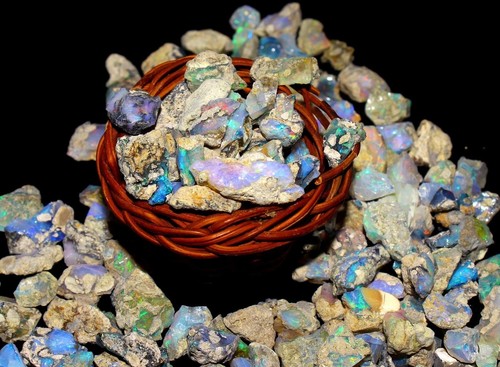 äthiopische opal roh grobem - roh,