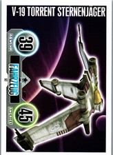 Star Wars Force Attax Serie 1 V-19 TORRENT STERNENJÄGER 52 Basis - Karte