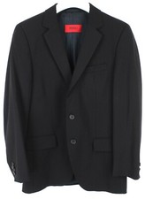 Hugo Boss Aamon/Hago Blazer Herren US 34R Wollmischung Einreihig Kerbe Logo
