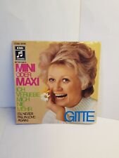 Gitte -  " Mini Oder Max / Ich verliebe mich nie mehr " Coverversion  Neuwertig 
