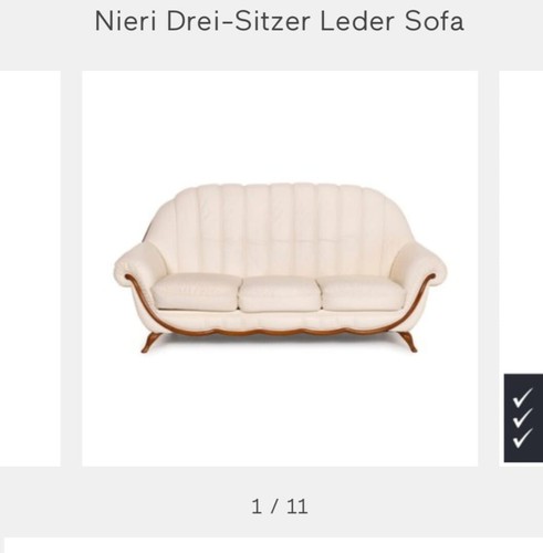 Designer sofas nieri echtleder - sofas,