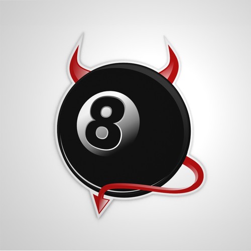 Eightball sticker ball - 8,