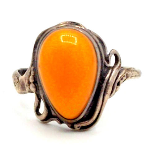 Designer bernstein ring - designer, 800er