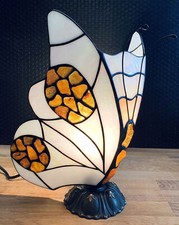 Schmetterling Bernsteinlampe Tischlampe Edelstein Lampe Bernstein Tiffany Deko