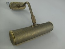 Bilderleuchte Vintage Messing brüniert Wandlampe verstellbar B.20cm Antik Stil