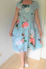 Kleid NEU Gr 38 M 50er Kleid Vintage Freizeit Swing Tanz Kleid knielang Baumwoll